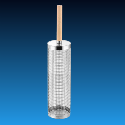 Stainless Steel Barbecue Basket with Wooden Handle