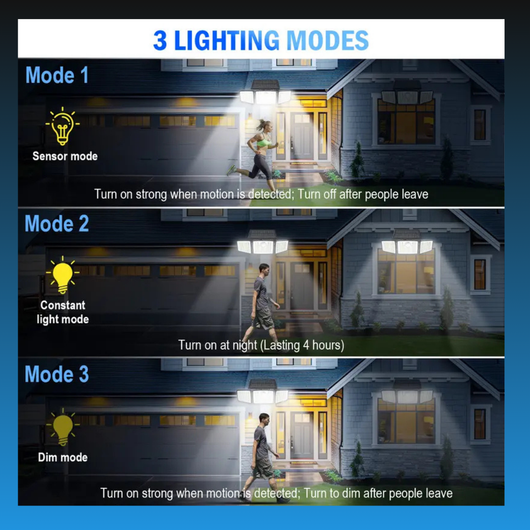 Solar Outdoor Lights with Remote
