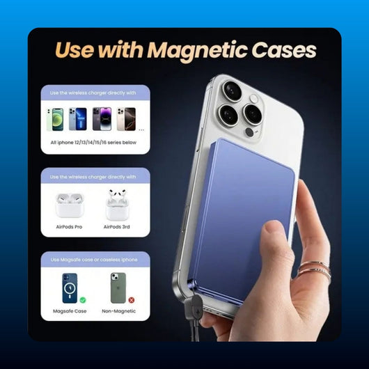 Slim Magnetic Power Bank 5000mAh