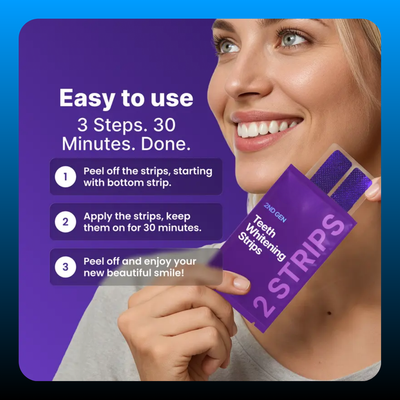Purple Teeth Whitening Strips