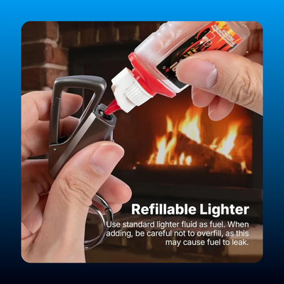 Multifunctional Keychain Lighter and Fire Starter
