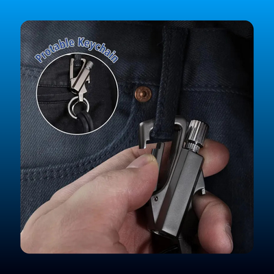 Multifunctional Keychain Lighter and Fire Starter