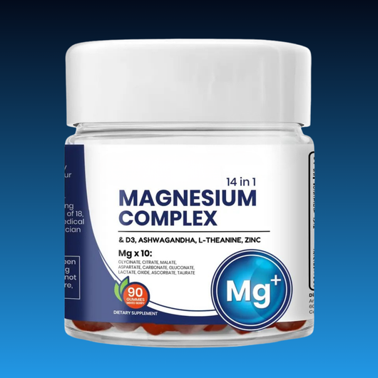 Magnesium, L theanine, 14 in 1 Gummies