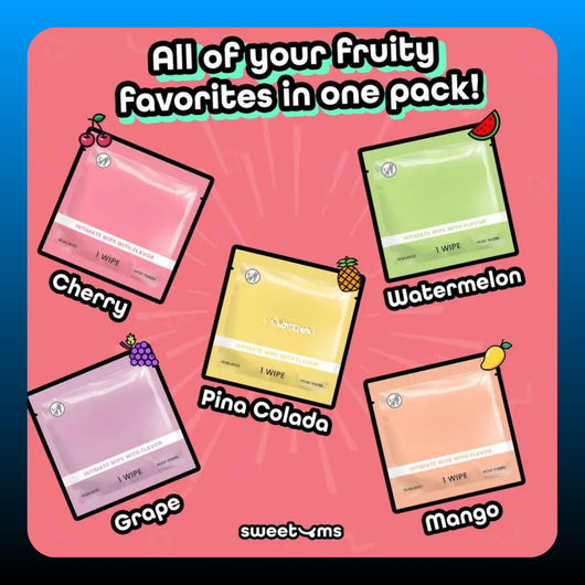 Fruit Flavored Feminine Wipes (10 Pack)