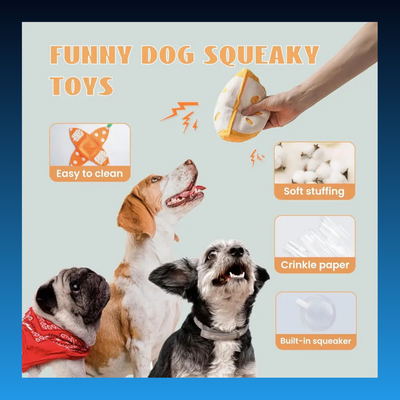 5-in-1 Orange Dog Enrichment Toy