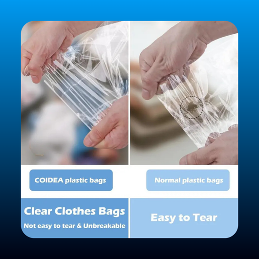 Resealable Clear Poly Bags (70 PCS)