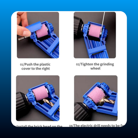 Portable Electric Drill Bit Sharpener