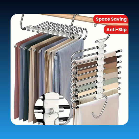 9-Layer Stainless Steel Pant Rack Hanger