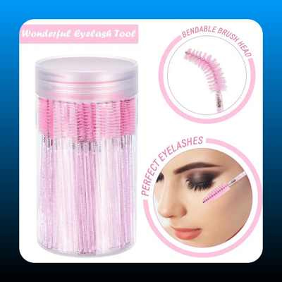 200 Pcs Disposable Mascara Wands With Container