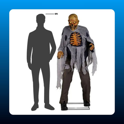 Lumbering Zombie Animatronic Prop