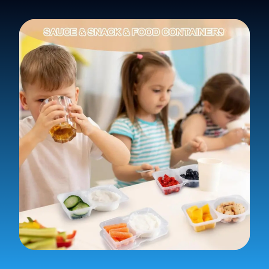 Reusable Snack Containers with Lids (20 Pack)