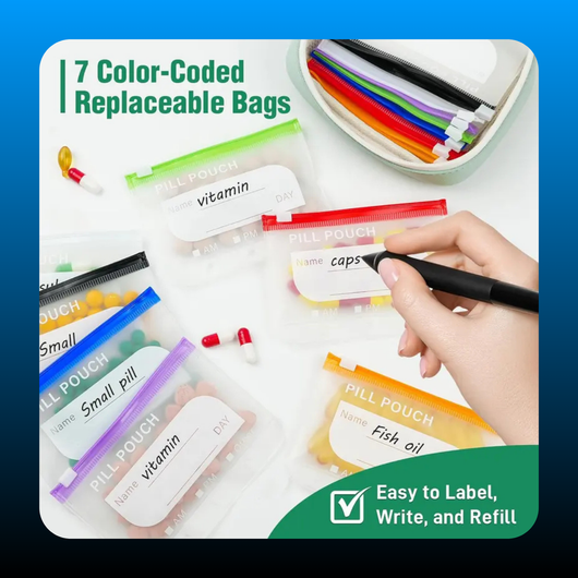 Waterproof Pill Pouch Set