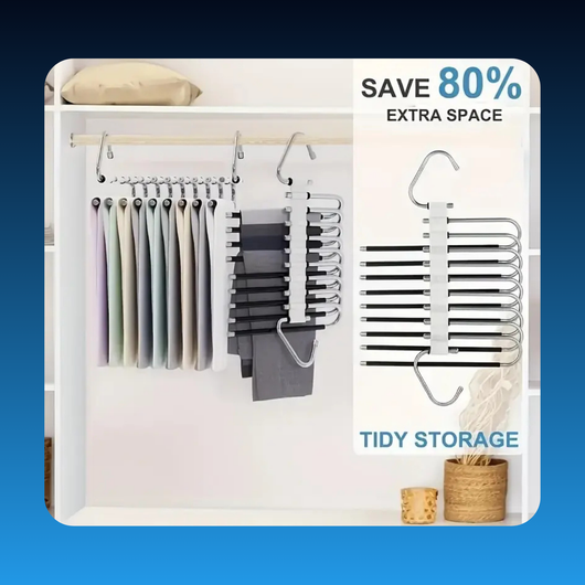 9-Layer Stainless Steel Pant Rack Hanger