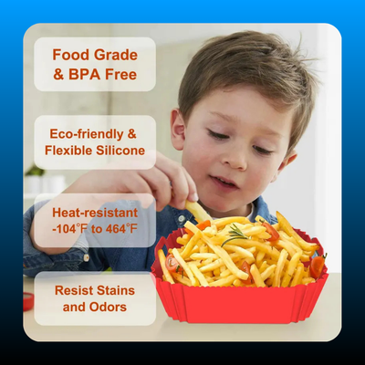 Silicone Air Fryer Square Liners (2 Pack)