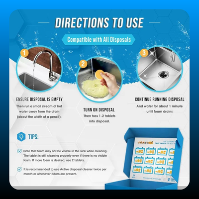 Garbage Disposal Cleaner Deodorizer Tablets