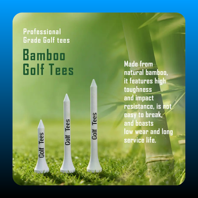 Portable Bamboo Golf Tees (3 Pack)
