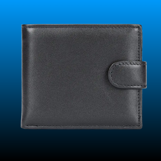 Anti Theft Men's Wallet Top-Grain Leather