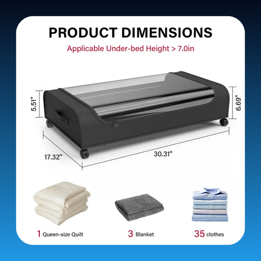 Under Bed Storage With Wheels
