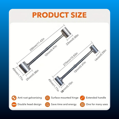 Adjustable Door Hinge Wrench (2 Piece)