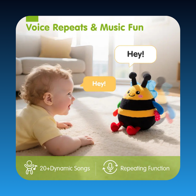 Interactive Crawling Musical Bee Toy for Toddlers