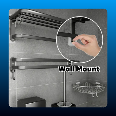 Heavy-Duty Self-Adhesive Wall Hooks Set