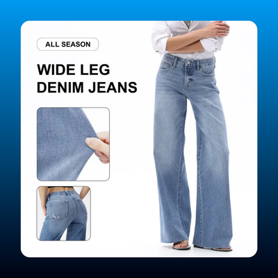 High Stretch Wide Leg Jeans