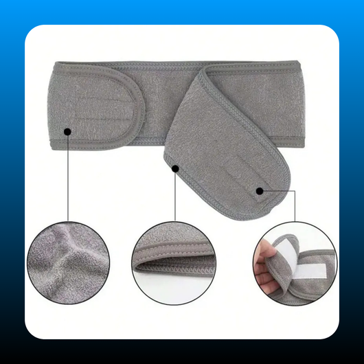 Adjustable Women's Spa Facial Headband (3 pack)
