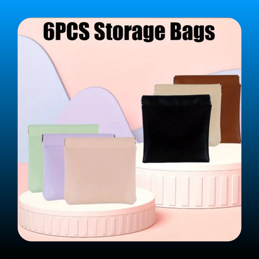 6 Pieces Pocket Storage Purses