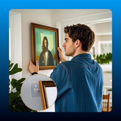 Heavy-Duty Self-Adhesive Wall Hooks Set