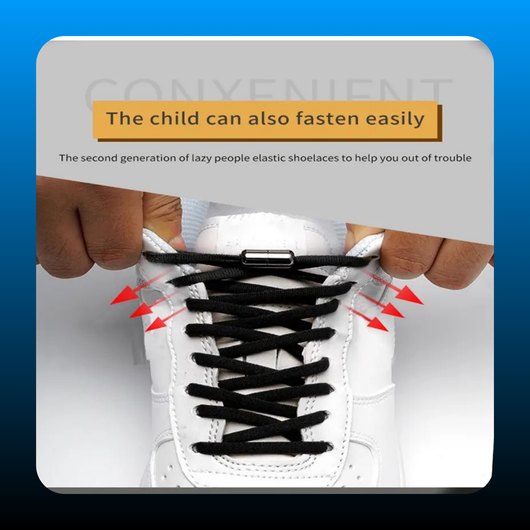 No-Tie Elastic Footwear Shoelaces (6 Pack)