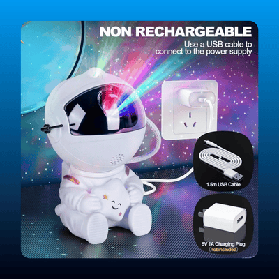 Astronaut Galaxy Star Projector Night Light