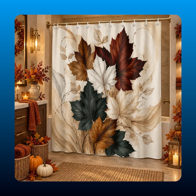 Autumn Maple Leaf Shower Curtain