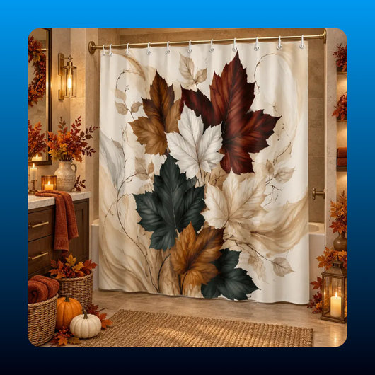 Autumn Maple Leaf Shower Curtain