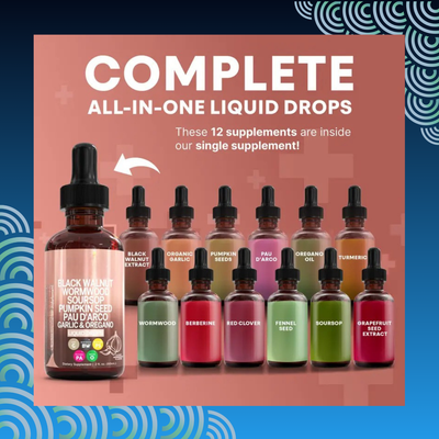 Black Walnut Liquid Drops with Sweet Wormwood