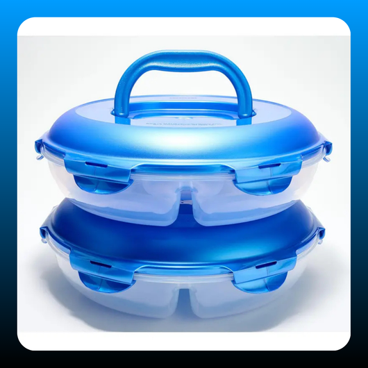 Chip & Dip Storage Set w/ Handle Lids