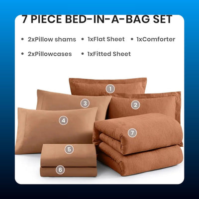 Seven Piece Bed In A Bag Set