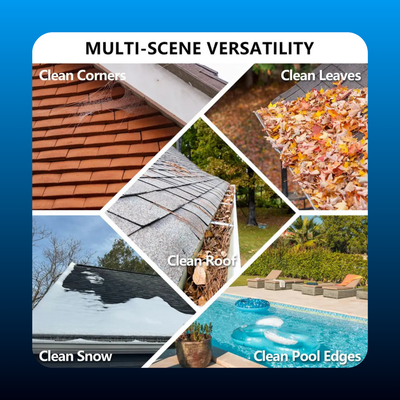 Dual-Axis Spring Steel Gutter Cleaner