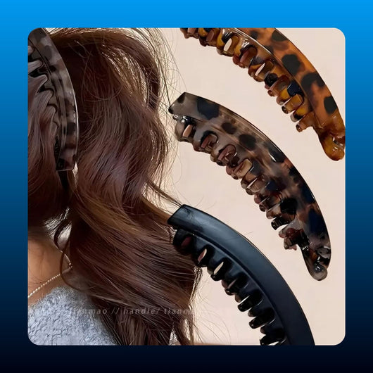 Tortoiseshell Banana Hair Clip