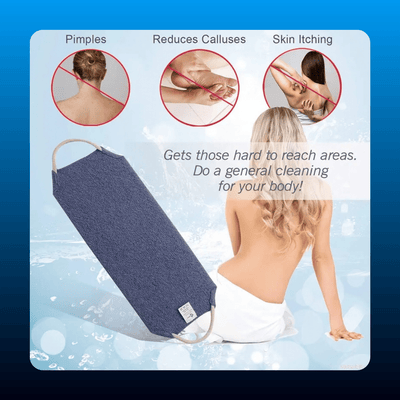 Nylon Back Scrubber with Handles