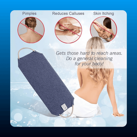 Nylon Back Scrubber with Handles