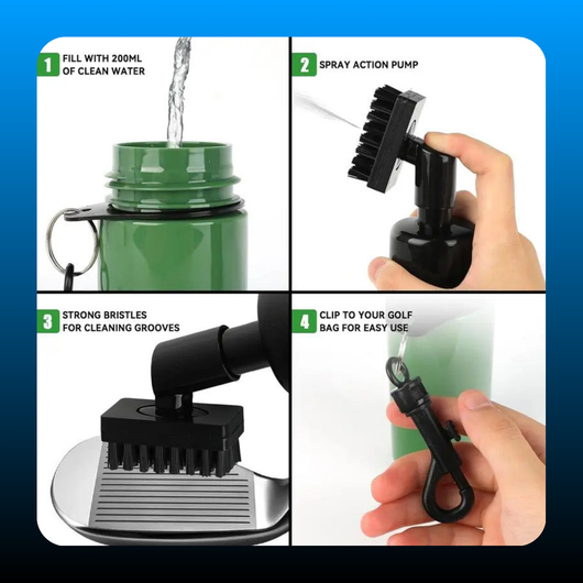 Portable Golf Ball Cleaning Brush