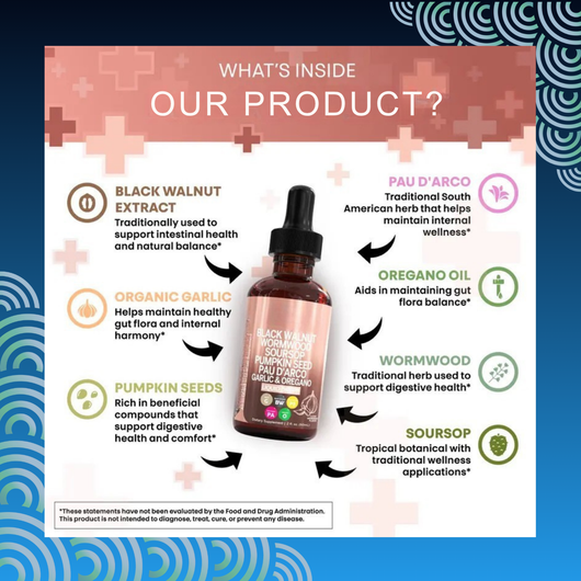 Black Walnut Liquid Drops with Sweet Wormwood