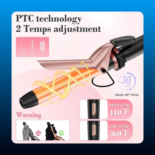 3-in-1 Curling Iron and Styling Set