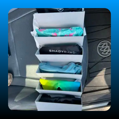 6 Grid Portable Sunglasses Organizer