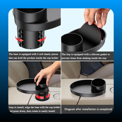 Car Seat Snack Tray and Organizer