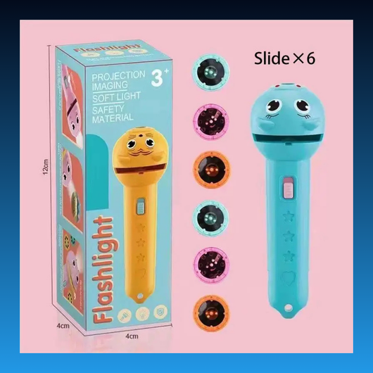 Cartoon Projector Flashlight for Kids