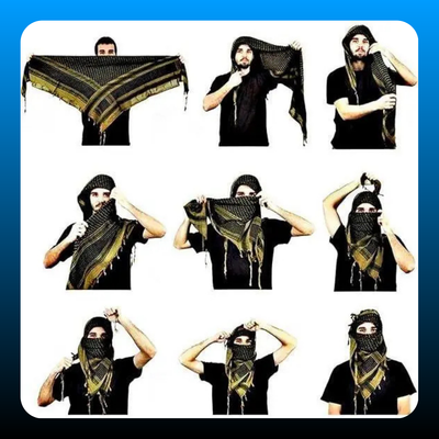 100% Cotton Tactical Military Shemagh Scarf