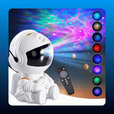 Astronaut Galaxy Star Projector Night Light
