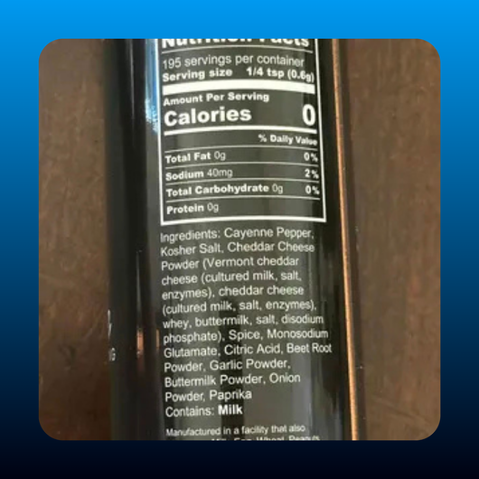Chili Flame Zero Calorie Seasoning