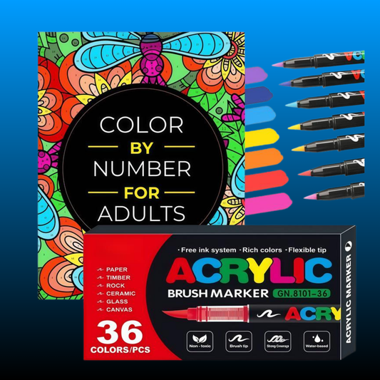 Color By Number Art Book